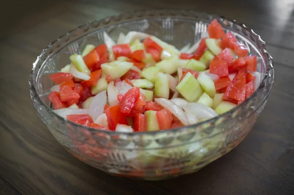 Tigela de salada de pepino — Fotografia de Stock