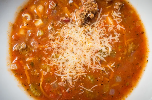 Pasta-Fagioli-Suppe — Stockfoto