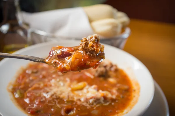 Sopa de pasta Fagioli —  Fotos de Stock