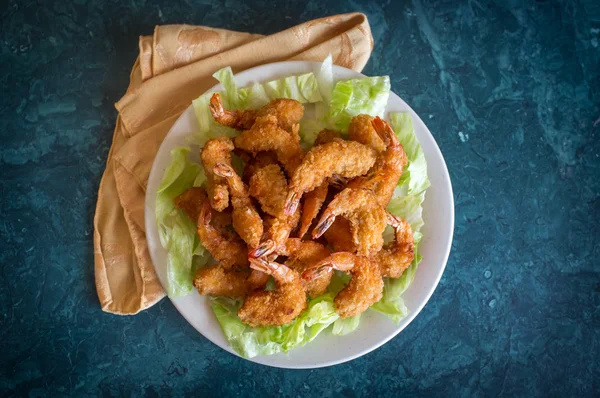 Palomitas de maíz Camarones Tempura —  Fotos de Stock