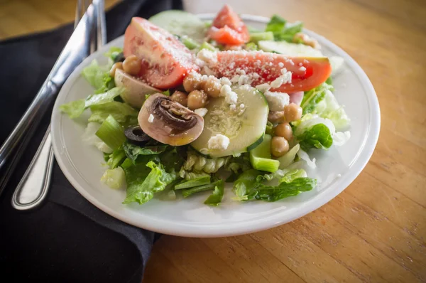 Biologische tuin salade — Stockfoto