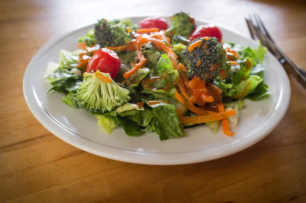 Biologische tuin salade — Stockfoto