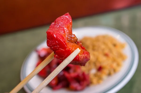 Boneless Spare Ribs Lunch — Stock Photo, Image