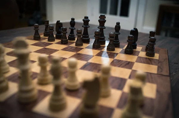 Шахи налаштувати початок — стокове фото