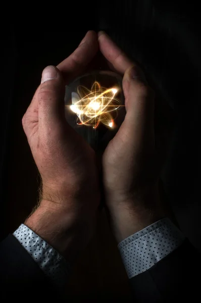 Kristal top Atom — Stok fotoğraf