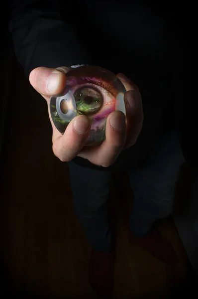 水晶球第三只眼 — 图库照片