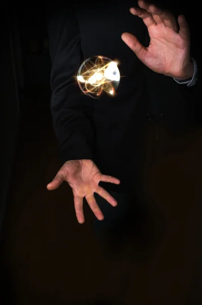 Хрустальный шар Атом — стоковое фото