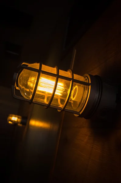 Edison gloeilamp achtergrond — Stockfoto