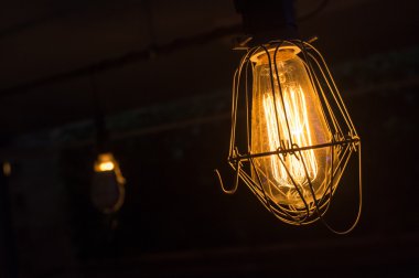 Edison ampul arka plan