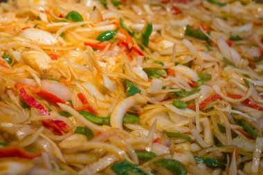 Izgara soğan ve biber