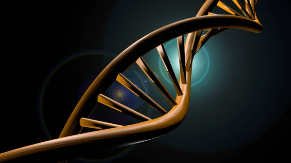 Abstract Dna Bundel Dubbele Helix Genetica Illustratie — Stockfoto