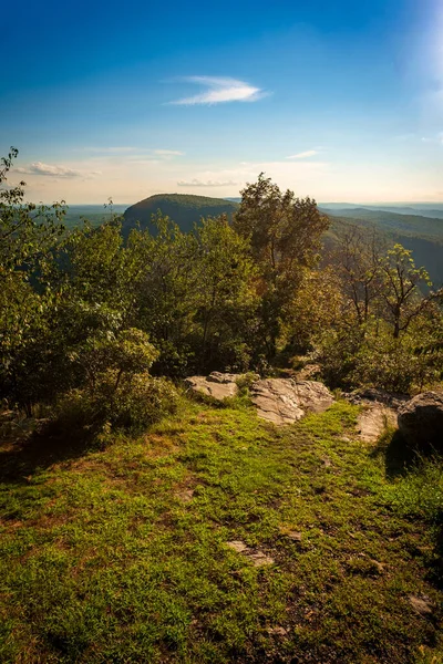 Vista Del Monte Minsi Desde Cima Del Monte Tammany Cerca —  Fotos de Stock