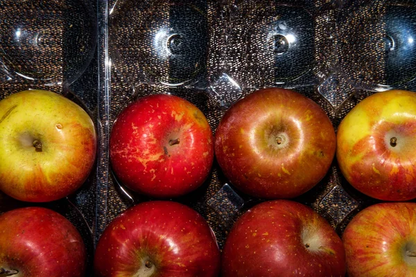 Weergave Van Mcintosh Appels Koop Bij Lokale Boerenmarkt — Stockfoto