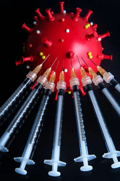 Vaccine needles to prevent spread of deadly coronavirus epidemic and reach herd immunity