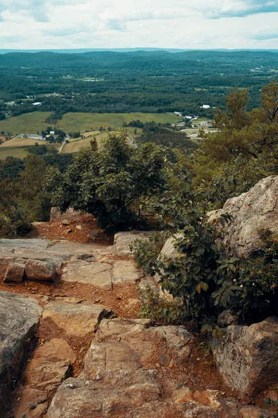 Blick Von Oben Auf Den Himmelspfad Den Appalachen Mit Grünen — Stockfoto