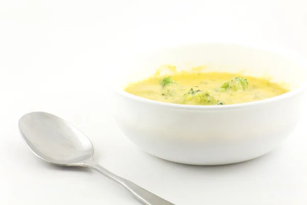 Брокколі і чеддер сир суп — стокове фото