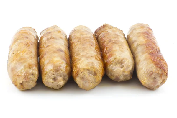 Sausages Isolated on White — Stock Photo, Image