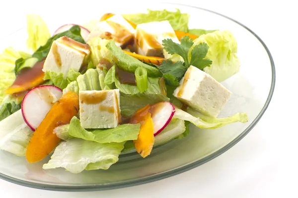 Salada de tofu com molho de gergelim — Fotografia de Stock