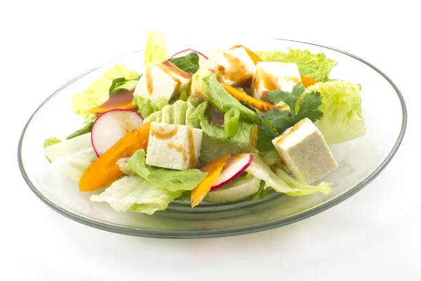 Salada de tofu com molho de gergelim — Fotografia de Stock