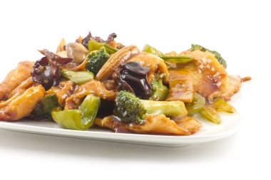 yu-shiang Sarımsak soslu tavuk