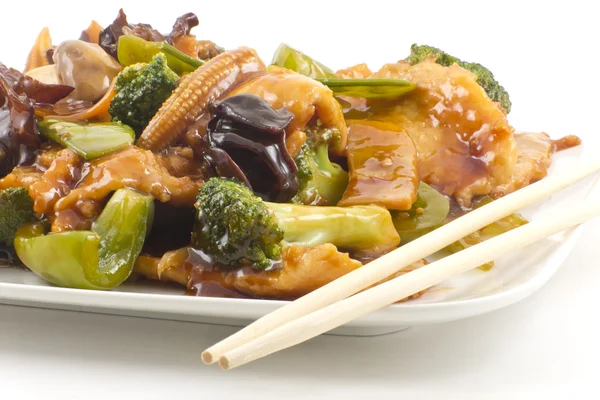 Pollo di Yu-Shiang con salsa all'aglio — Foto Stock