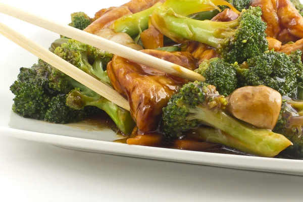Dušenou čínská zelenina s tofu — Stock fotografie