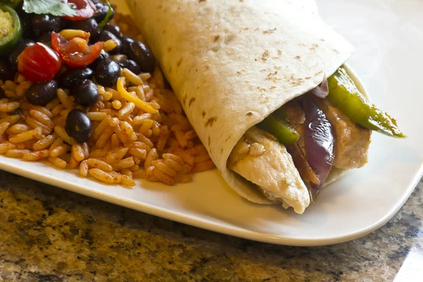 Mexicaanse kip fajita — Stockfoto