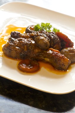 Fransız Coq Au Vin tavuk