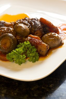 Fransız Coq Au Vin tavuk