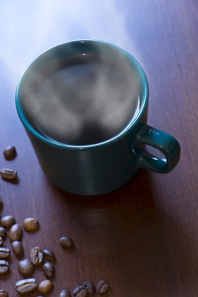 Гарячої кави вранці — стокове фото