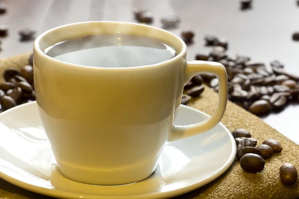 Гарячої кави вранці — стокове фото