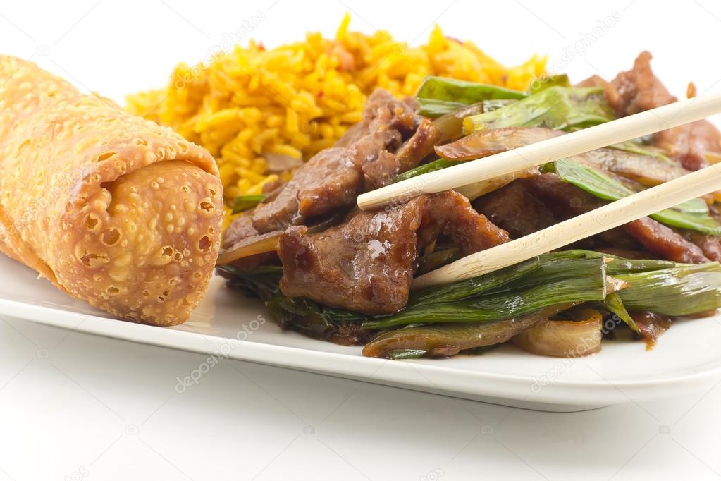 Chinese Fried beef with Scallion