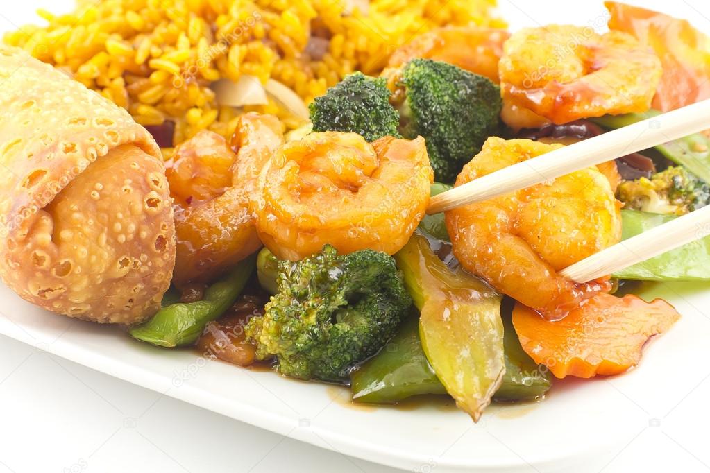 Szechuan Shrimp with Chinese Vegetables