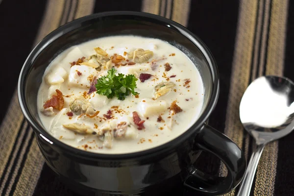 Nova Inglaterra amêijoa Chowder — Fotografia de Stock