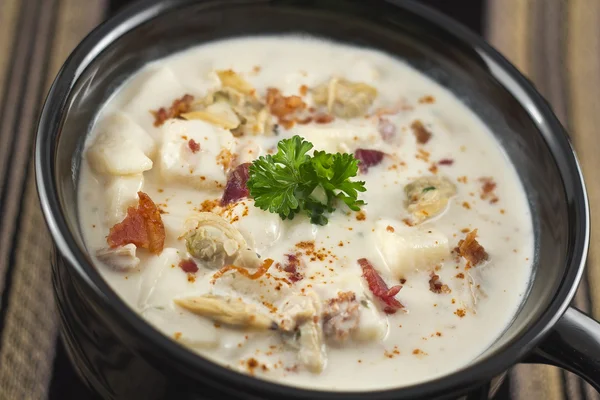 New England Clam Chowder — Stock Photo, Image