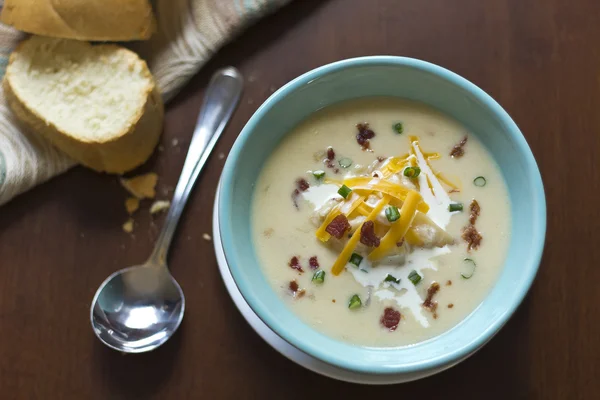 Loaded Baked Potato Soup — Stock Photo, Image