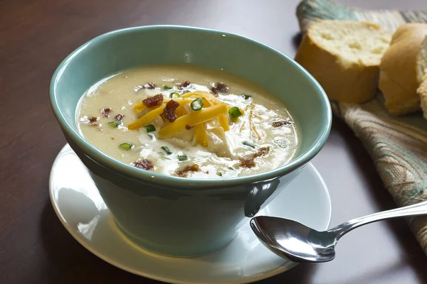 Loaded Baked Potato Soup — Stock Photo, Image