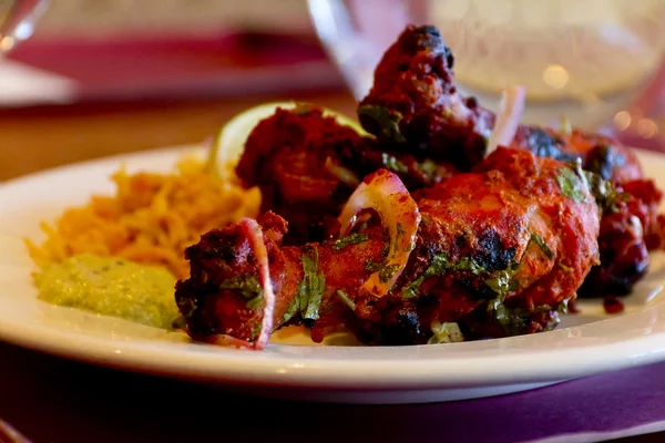 Pollo Tandoori con Arroz — Foto de Stock