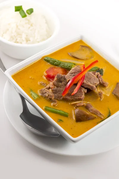 Thai vörös curry marhahússal — Stock Fotó