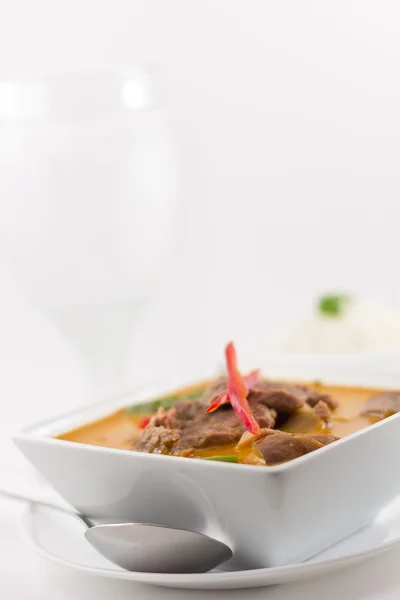 Curry rojo tailandés con ternera — Foto de Stock