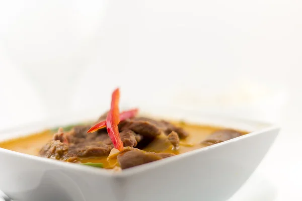 Curry rojo tailandés con ternera — Foto de Stock