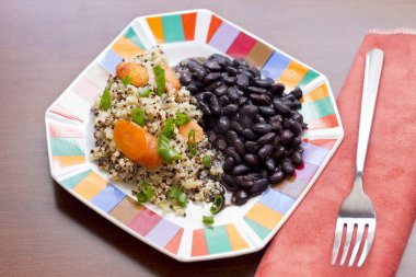 Quinoa havuç ve fasulye