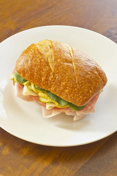 Sandwich Ciabatta Roll —  Fotos de Stock