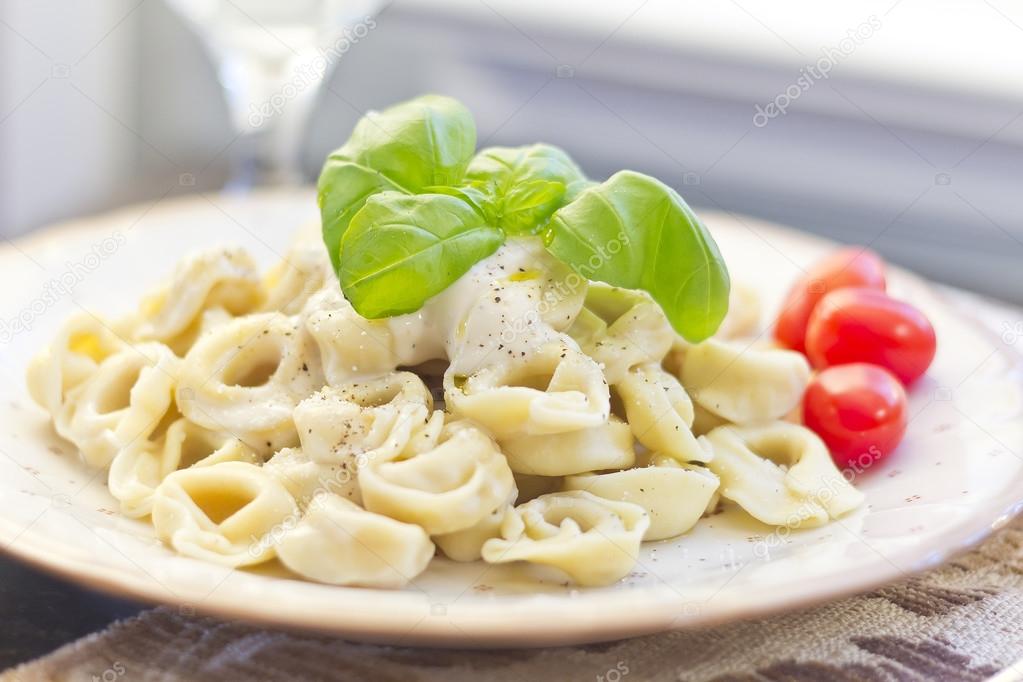 Tortellini with Alfredo Sauce