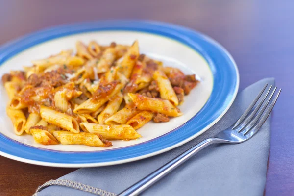 Sauce and Pasta — Stock Photo, Image