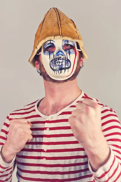 Konstiga skrämmande Mime — Stockfoto