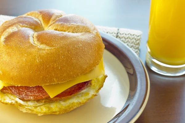 Taylor Schinken Frühstück Sandwich — Stockfoto