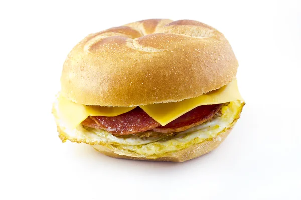 テイラーのハム、サンドイッチの朝食 — ストック写真