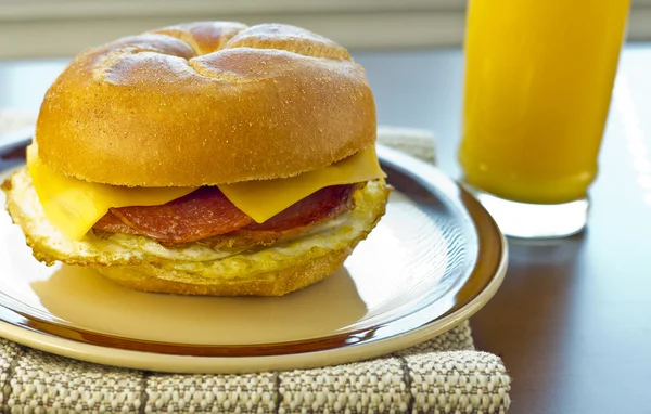 Taylor Schinken Frühstück Sandwich — Stockfoto