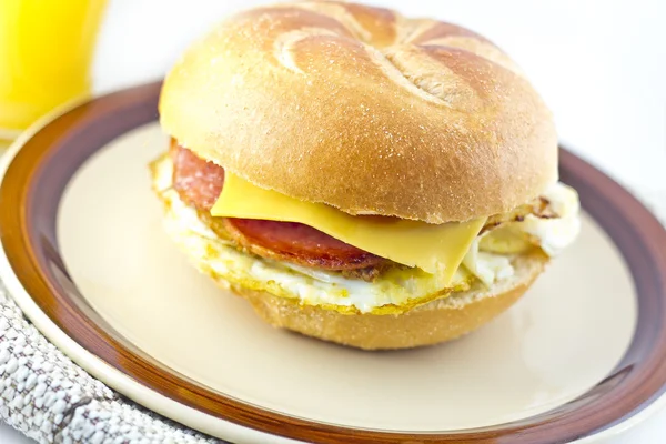 Taylor Schinken Frühstück Sandwich — Stockfoto